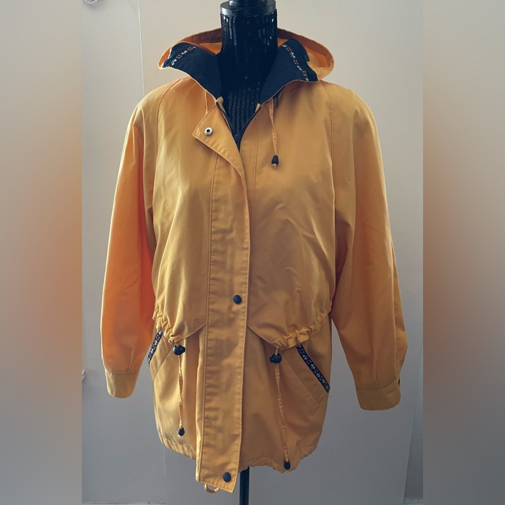 Vintage Thunder Bay Yellow Windbreaker Jacket Size 9/10